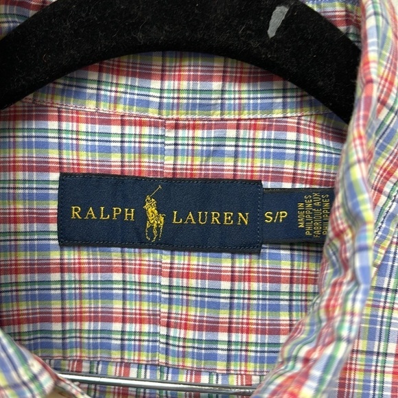 POLO RALPH LAUREN Men's Classic Fit Plaid Performance Long Sleeve Shirt size S/P - Picture 7 of 14